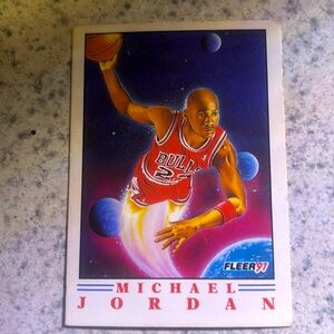 ⭐️1991 Fleer Michael Jordan T. Smith Illustrations 2 Of 6 Iconic Pristine 🔥
